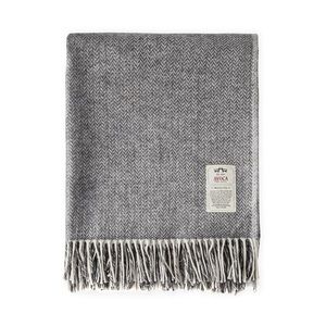 AVOCA The Mill Stella Grey Check Throw Blanket